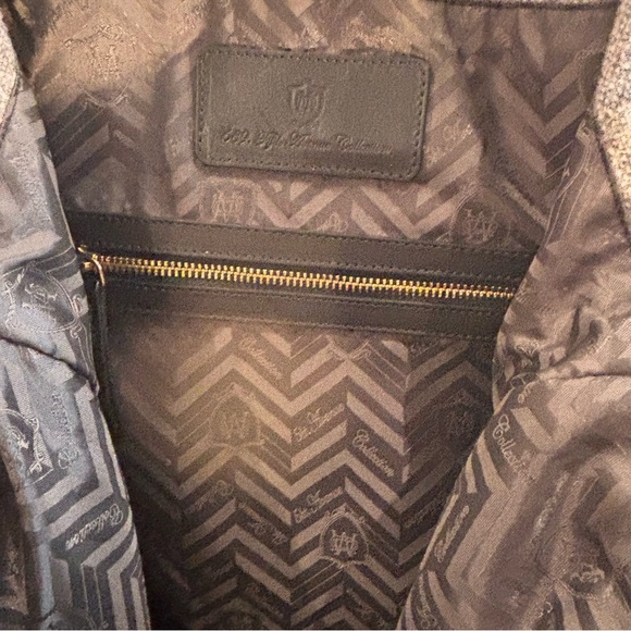 689 Fifth Avenue Collection Stylish Gray and Black Tote Shoulder Bag Fabric - Picture 13 of 14